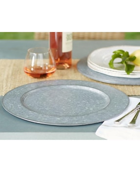 Plato base Galvanized de metal