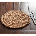 Mantel individual redondo de jacinto de agua Beachcomber