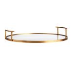 Bandeja de servicio  Bleecker de mezcla de materiales