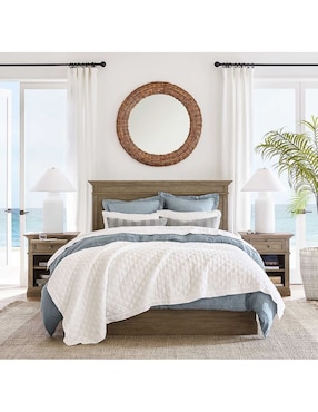 Cama Livingston de madera king size