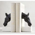 Sujeta libro Bronze Horse & Marbel