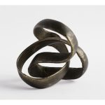 Figura decorativa Sinoceratops Bronze Ribbon de aluminio