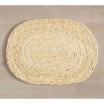 Mantel individual ovalado de yute Mori