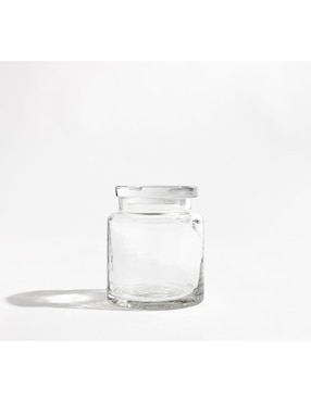 Contenedor Hammered Glass Canister de vidrio