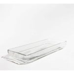 Charola Hammered Glass de vidrio