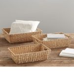 Canasta con forma rectangular Seagrass Basket de hierbas marinas