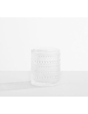 Vaso corto Jupiter Hobnail de vidrio