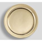 Plato base Rustic Charger de aluminio 1 pieza