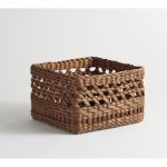 Canasta con forma redondo Beachcomber de jacinto de agua