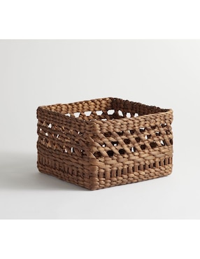 Canasta con forma redondo Beachcomber de jacinto de agua