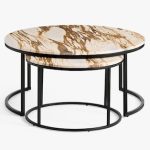 Mesa de centro Delaney Round de Marmol
