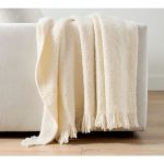 Frazada de tejido plano Boucle Knit Throw