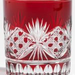 Set vaso Doble Pack Antique Cut de vidrio con 4 piezas