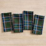 Set de servilletas Stewart Plaid 4 piezas