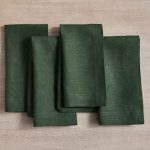 Set de servilletas Mason Linens de lino 4 piezas