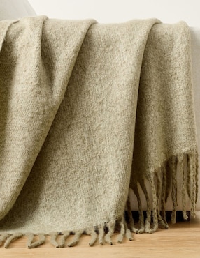 Frazada de tejido plano Hayes Faux Mohair