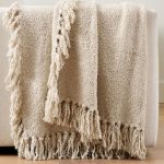 Frazada de tejido plano Pottery Barn Fruzzy Fringe para mujer