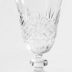 Set vaso vino Antique Cut Gla con 4 piezas