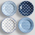 Set de plato postre Kravet de gres 4 piezas
