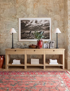 Consola Farmhouse Pottery Barn de madera