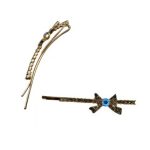 BROCHE DORADO CON PIEDRAS $20