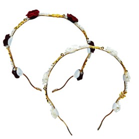 DIADEMA METALICA  FLORES $30