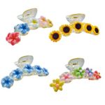 PINZA ACRILICO FLORES 3D $30
